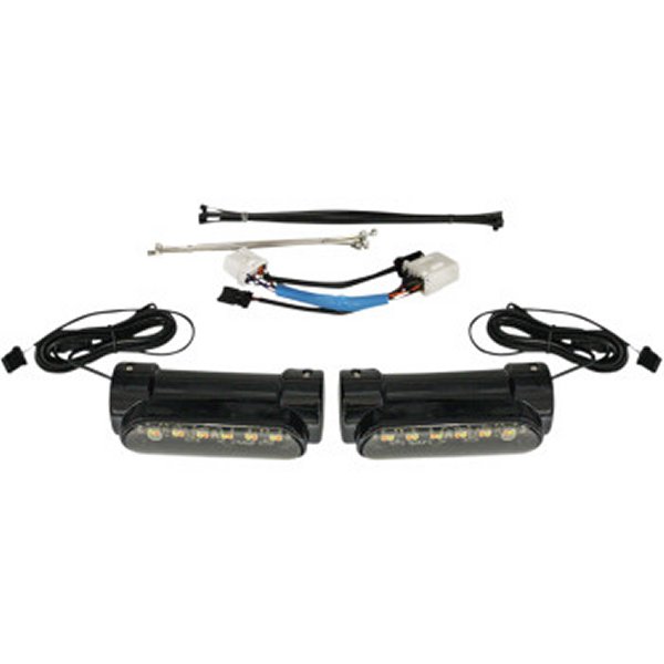 【USA在庫あり】 カスタム ダイナミクス エンジンガードLED ウインカー機能付 97年-13年 グロスブラック 2040-2529 HD店