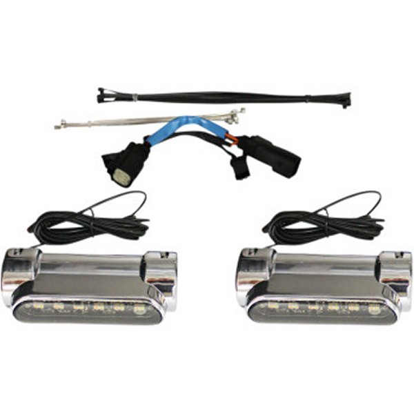 【USA在庫あり】 カスタム ダイナミクス エンジンガードLED ウインカー機能付 10年-13年 クローム 2040-2532 HD店