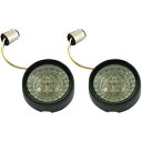 【USA在庫あり】 カスタム ダイナミクス LEDウインカー フラット ダブル球 スモーク/黒 2020-1590 HD店(2)
