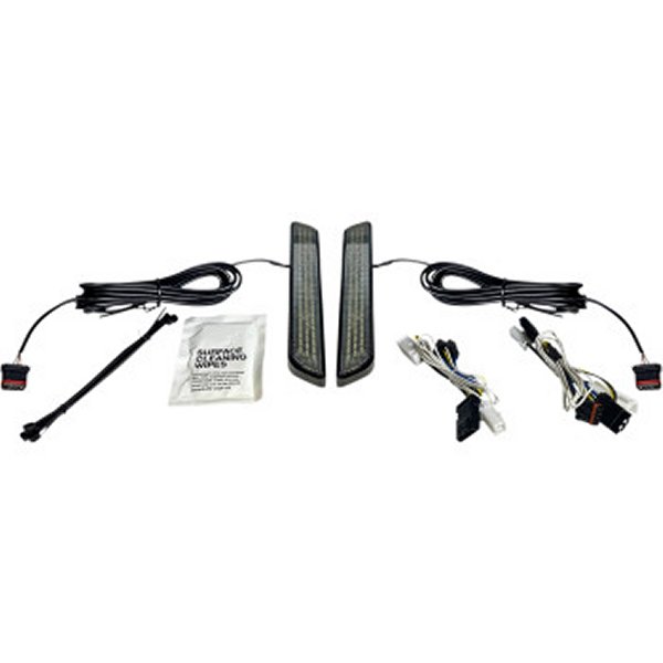 【USA在庫あり】 カスタム ダイナミクス LEDフォークライト 14年以降 FLHX スモーク/黒 2040-2649 HD店