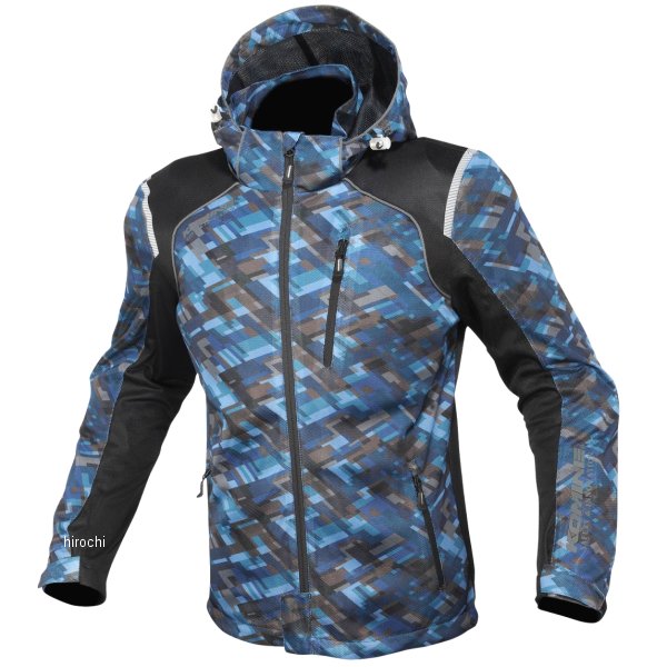 【メーカー在庫あり】 JK-135 コミネ KOMINE 春夏モデル プロテクトフルメッシュパーカー プレイドネイビー Mサイズ 07-135 HD店