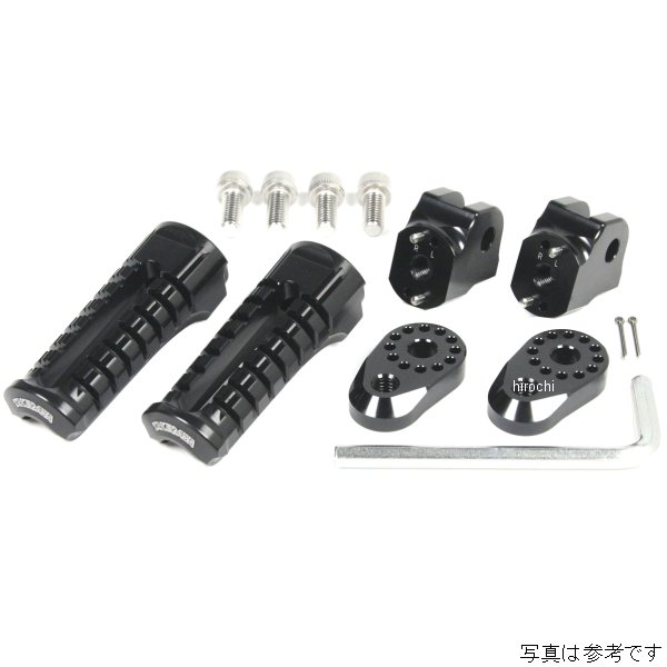 【メーカー在庫あり】 SP武川 アジャスタブルステップキット ノーマルステップ 黒 モンキー、ゴリラ、モンキーFI 06-13-0103 HD店