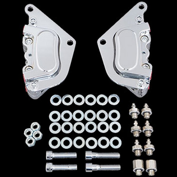 【メーカー在庫あり】 ジーエムエー GMA 4ポッドブレーキキット フロント用 10インチ クローム 77年-83年 FX,XL GMA-420SC HD店