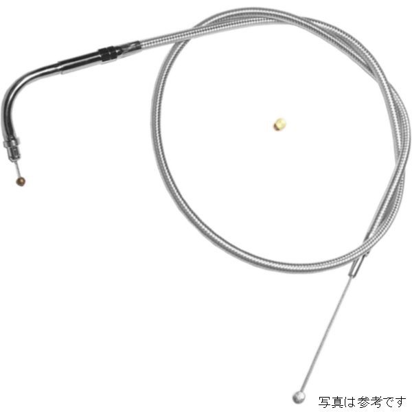 【USA在庫あり】 マグナム MAGNUM スロットルケーブル 38.75インチ クローム スムース フィッティング ハンドルカスタム用 0650-1644 HD店