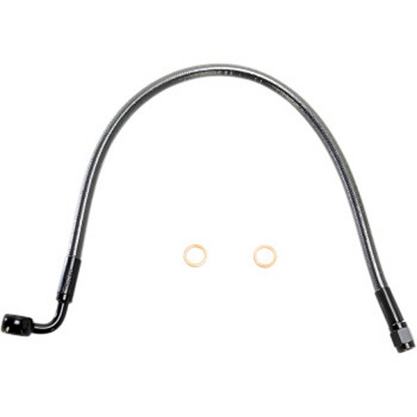 ・製品名 ブレーキライン。・タイプ アッパー。・モデル デザイナーシリーズ。・カラー/フィニッシュブラック/ブラックパール。・材質 ステンレス鋼。・長さ17インチ(432mm)。・マスターシリンダーバンジョー10mm 90°バンジョーフィッティング。・ABS付きブレーキシステム用。・取り付け位置 フロント。AS47217楽天 HD店　