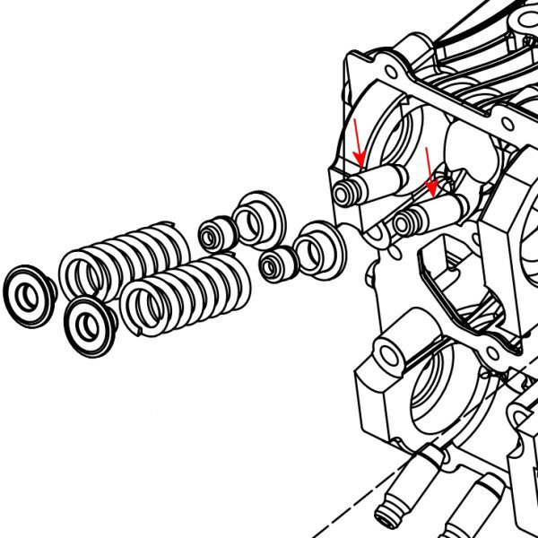【メーカー在庫あり】 SP武川 バルブガイド モンキーDOHC O/S 2個入り 00-01-1021 HD店