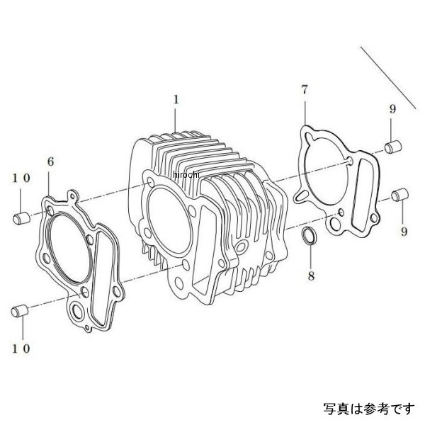 SP武川 4SMスーパーヘッド4V+R用 VAシリンダーキット 123CC 用 ボア徑56mm 01-04-8305 HD店