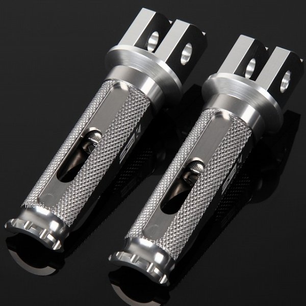 【メーカー在庫あり】 スピードラ SPEEDRA アルミ削り出しタンデムステップ レーシングタイプ パッセンジャー用 シルバー/チタン AFPR106TM HD店