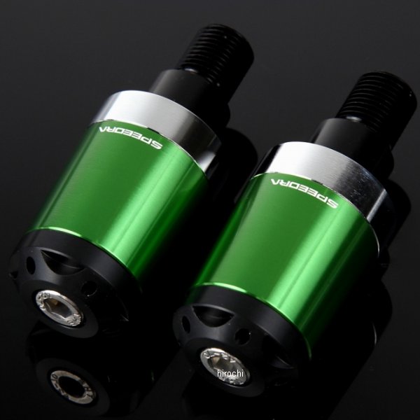 【メーカー在庫あり】 スピードラ SPEEDRA ヘビーウェイトハンドルバーエンド ヤマハ M16 緑 ABEYL01DG HD店