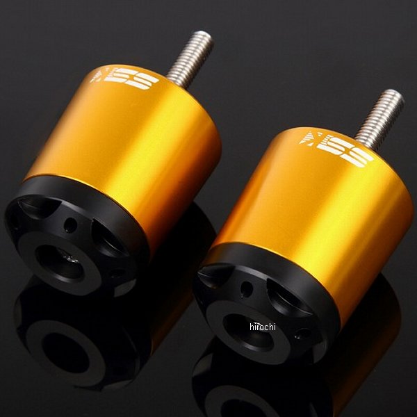 【メーカー在庫あり】 スピードラ SPEEDRA アルミハンドルバーエンド タイプA ヤマハ M6 ゴールド ABEYP02GD HD店