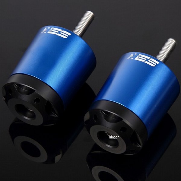 【メーカー在庫あり】 スピードラ SPEEDRA アルミハンドルバーエンド タイプA ヤマハ M6 青 ABEYP02BE HD店