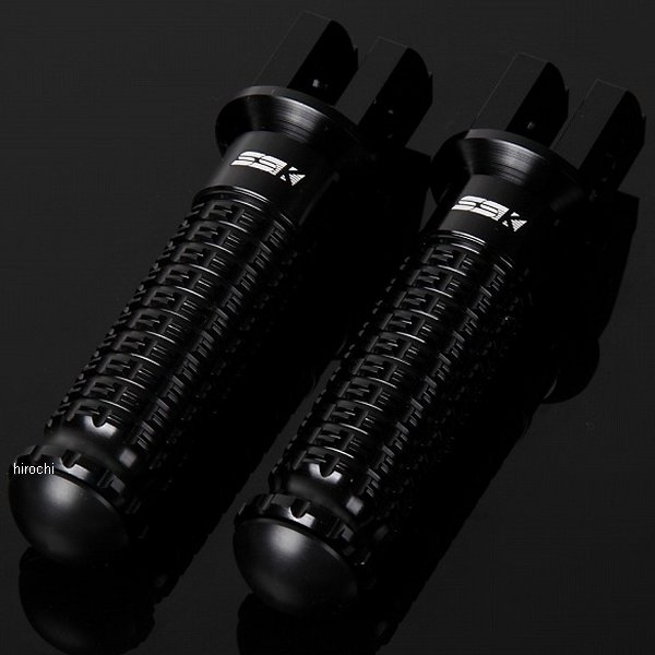 【メーカー在庫あり】 スピードラ SPEEDRA アルミ削り出しステップ スタンダードタイプ ライダー用 黒/黒 AFPS209BK HD店
