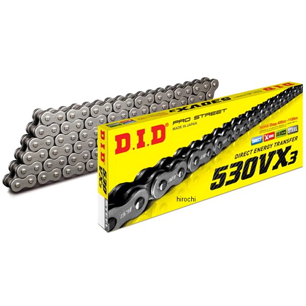DID 大同工業 チェーン 530VX3 VXシリーズ Xリング スチール 136L カシメ 4525516394338 HD店