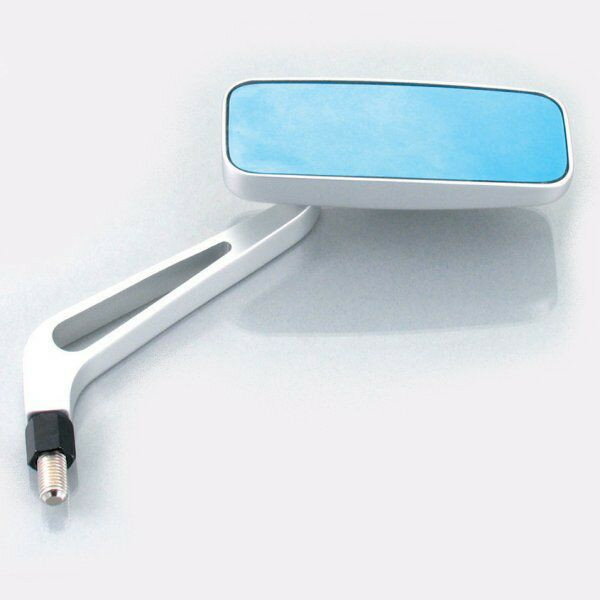 【メーカー在庫あり】 キタコ ブルーミラー(スリム/スクエア)10mm SV 675-0300012 HD店