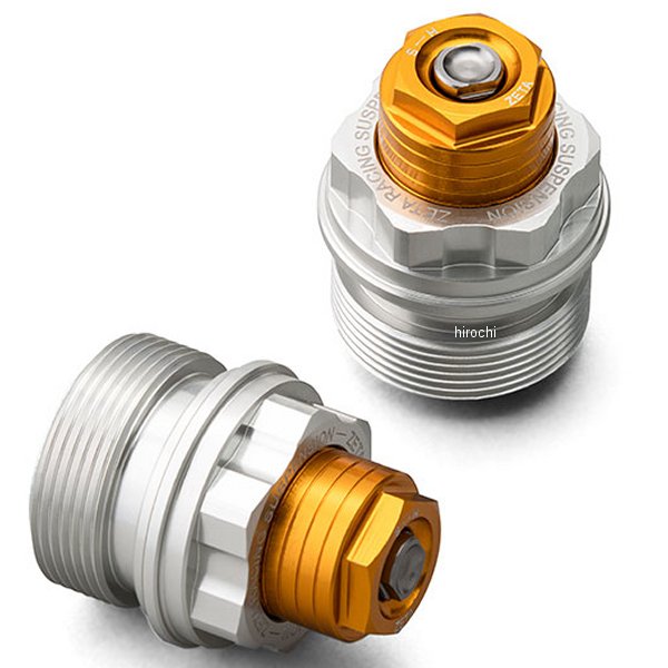 【メーカー在庫あり】 ジータ ZETA フロントフォーク トップキャップ イニシャルアジャスター 20年-21年 KLX230、KLX230R ゴールド ZE56-10535 HD店