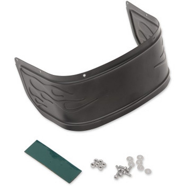 【USA在庫あり】 DRAG フロントフェンダースカート 14年以降 FLH フレイム 黒 1405-0224 HD店