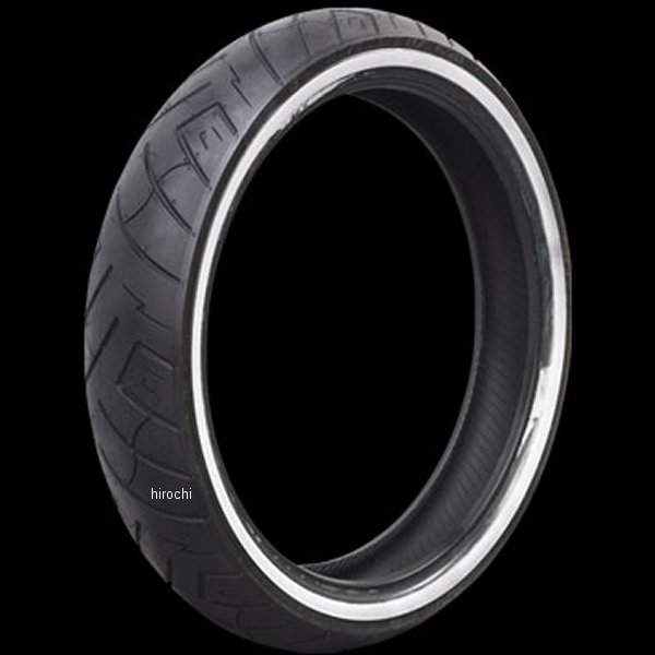 【メーカー在庫あり】 シンコータイヤ Shinko Tires SR777 ホワイトウォール 130/60B19 67H 19インチホイール装着車 フロント 黒/白 026944-NF HD店