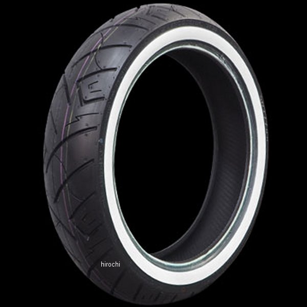 【メーカー在庫あり】 シンコータイヤ Shinko Tires SR777 ホワイトウォール 150/70B18 76H 18インチホイール装着車 リア 黒/白 026950-NF HD店