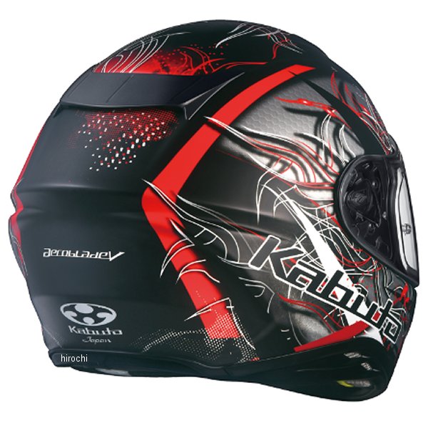 4966094584245オージーケーカブトOGKKABUTOフルフェイスヘルメットAEROBLADE-5WINDフラットブラックレッドHD店