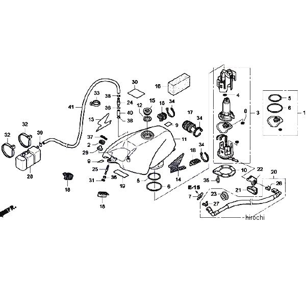 ホンダレーシング HRC ユニットASSY,フュエルポンプ 16700-NX7-003 HD店