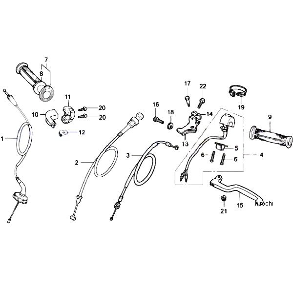 ホンダレーシング HRC NSF100Cケーブル 22870-NX2-000 HD店