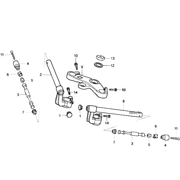 ホンダレーシング HRC NSF100トップブリッヂ 53300-NX2-000 HD店
