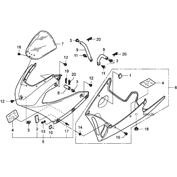 ۥ졼 HRC ꡼ 04-RS125R 64200-NX4-860 HDŹ