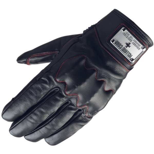 イエローコーン YeLLOW CORN 2024年秋冬モデル レザーショートウィンターグローブ 黒/赤 LLサイズ YG-326W HD店