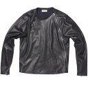 1634 カドヤ KADOYA レザージャケット PULLOVER RIDERS 黒 Lサイズ 1634-0/BK/L HD店