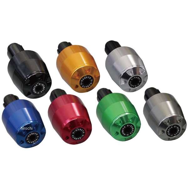 【メーカー在庫あり】 ユーカナヤ U-KANAYA アルミビレットハンドルバーエンド 17年以降 GSX-S125 チタ..