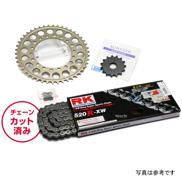 サンスター スプロケット＆チェーンキット 520 88年-89年 XR250R スチール KR34401 HD店