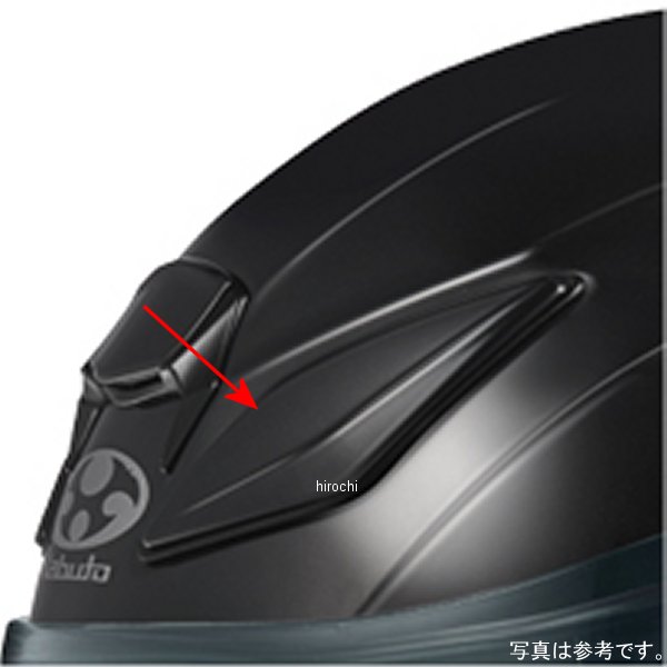 オージーケーカブト OGK KABUTO F19ヘッドサイドベンチレーション SHUMA用 ブラックメタリック 左 4966094602178 HD店