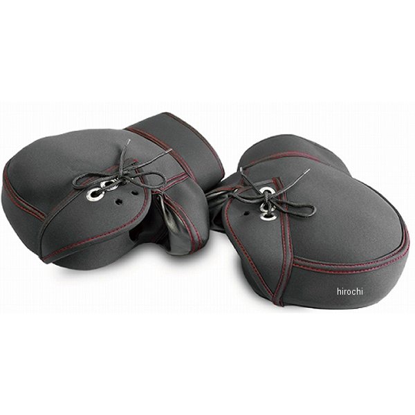 【メーカー在庫あり】 マッドマックス MADMAX 防水・防寒 ネオプレーンハンドルカバー 黒/赤 MP-WNHC-03 HD店