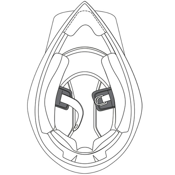 エージーブイ AGV チンストラップパッド AX9用 S/MSサイズ KIT7630699901 HD店