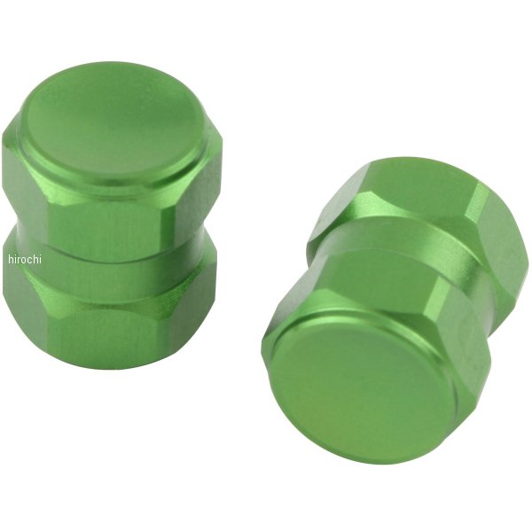 【メーカー在庫あり】 ポッシュ POSH エアーバルブキャップ ヘックス2 2個入り ライトグリーン 000800-18 HD店