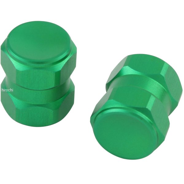【メーカー在庫あり】 ポッシュ POSH エアーバルブキャップ ヘックス2 2個入り ライムグリーン 000800-28 HD店