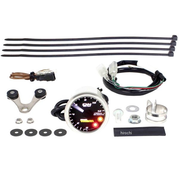 SP武川 スモールDNタコメーター φ48 12500rpm クロスカブ50/110 レブインジケーター付き 05-05-0081 HD店