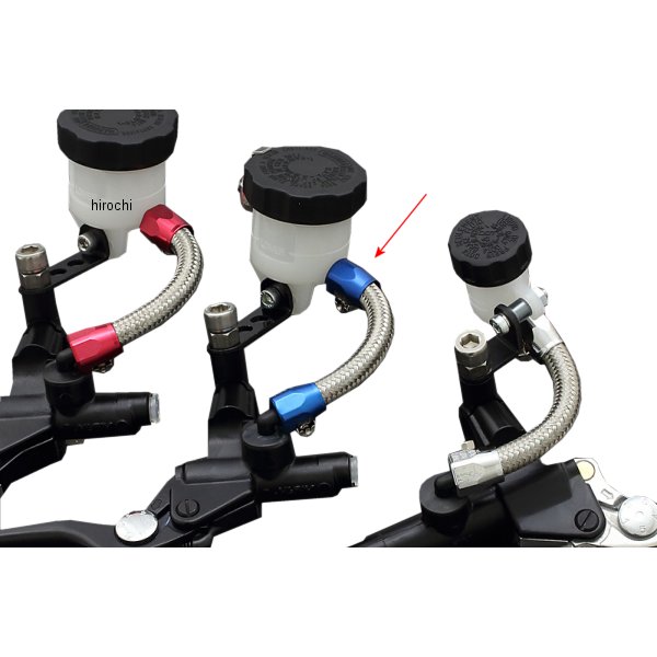 アドバンテージ ADVANTAGE メッシュリモートホースキット ブレーキマスター用 汎用 青 33-032 HD店