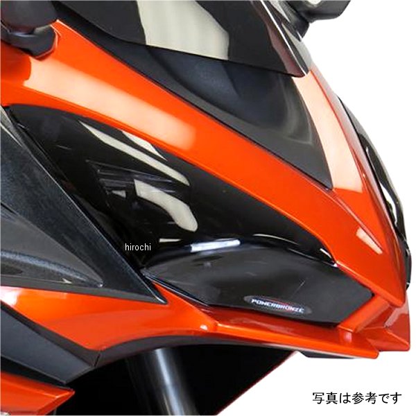 パワーブロンズ Powerbronze ヘッドライトレンズシールド 17年以降 Ninja1000 ライトスモーク 440-K567-001 HD店