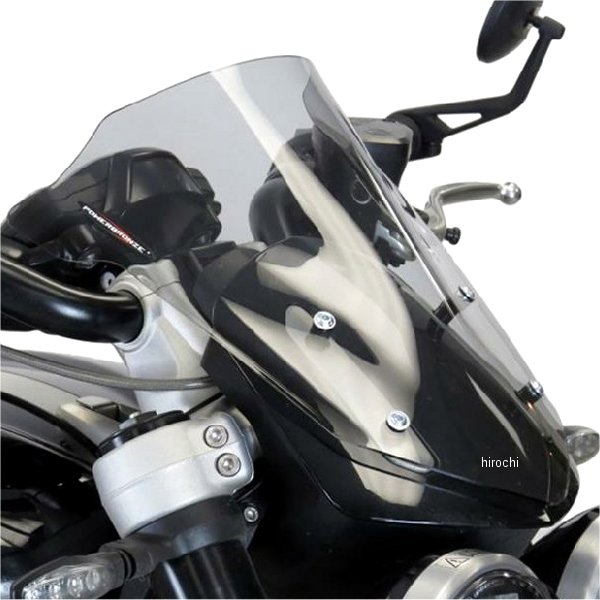 パワーブロンズ Powerbronze ネイキッドスクリーン ショート 20年以降 ロケット3R ライトスモーク 430-U289-001 HD店