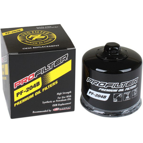 【USA在庫あり】 プロフィルター PRO FILTER オイルフィルター 10年-13年 ヤマハ Apex、06年-07年 ヤマハ Attack 黒 0712-0609 HD店