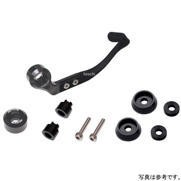 アクティブ ACTIVE ブレーキレバーガード&バーエンドフルセット 取付け部 M8用 ガンメタリック 30803M08 HD店