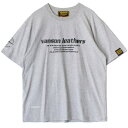 コットンTシャツ VANSON バンソン VS22807S グレー