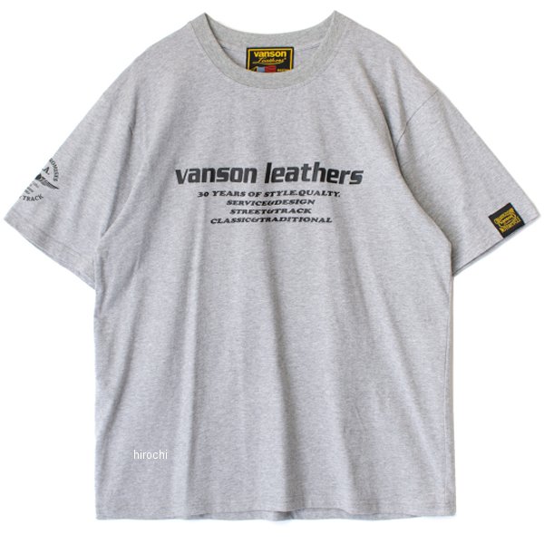 バンソン VANSON 2022年春夏モデル コットンTシャツ グレー Lサイズ VS22807S HD店