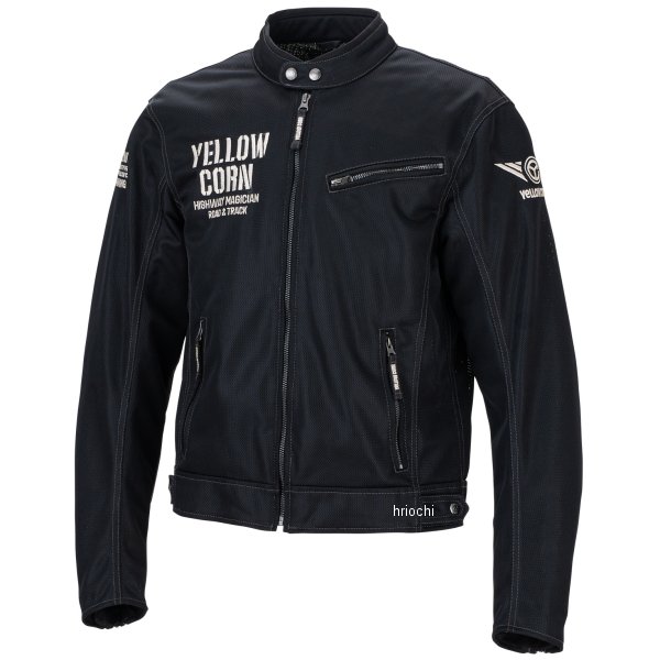 イエローコーン YeLLOW CORN 2022年春夏モデル ライトメッシュジャケット 黒 LLサイズ YB-2121 HD店