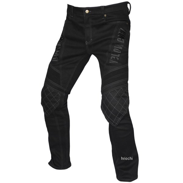 イエローコーン YeLLOW CORN ストレッチライディングパンツ 黒/黒 28インチ YRP-101 HD店