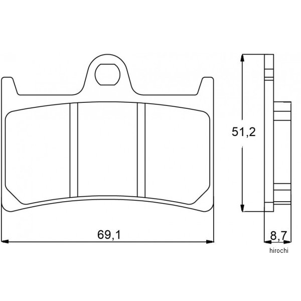 アコサット ACCOSSATO ブレーキパッド エボリューションEV1 01年 XJR1300 SP Front 403-AGPA097-EV1 HD店