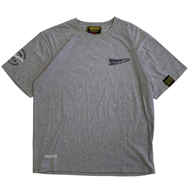 バンソン VANSON 2022年春夏モデル コットンTシャツ グレー 2XLサイズ VS21803S HD店