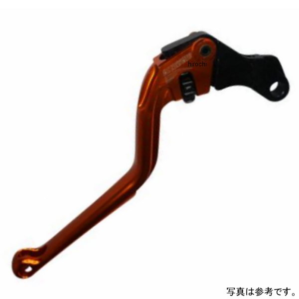 アコサット ACCOSSATO クラッチレバー D037 ロング MOTO GUZZI BREVA 750、V7 オレンジ ESD037O HD店