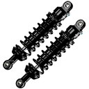 マトリス MATRIS ツイン リアショック M40D 06年-16年 ハーレー スポーツスター XL883R Roadster 黒 MH102.1D-N HD店